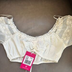 NWT Kruger Dirndl Blouse- white 34